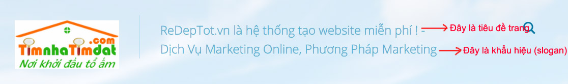 khau hieu, tieu de trang